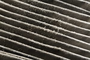 Dirty furnace air filter